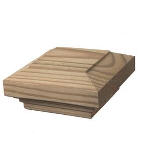 Prowood 445014963959 Post Caps 4x4 Inch Accent Wood Flat Fancy 6-pack Deck Outdoor Decor Resists Rot