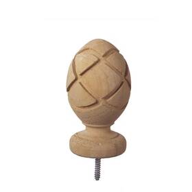 Prowood 705353931765 4 Inch X Pineapple Wood Post Cap Finial 6-pack Prowood 705353931765 4 Inch X Pineapple Wood Post Cap Finial 6-pack
