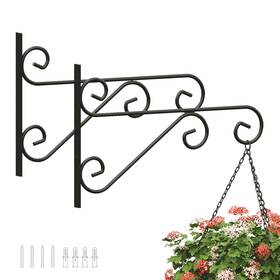 Proworx B0dmntlkx3 2 Pack 16 Inch Plant Hangers Outdoor Bracket Indoor Wall Mount Metal He