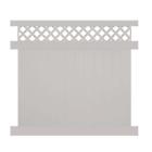 Ptpr-lat-7x6 Weatherables Tan Water Resistant Ashton Vinyl Privacy Fence Panel Kit