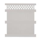 Ptpr-lat-8x6 Weatherables Tan Durable Ashton Vinyl Privacy Fence Unassembled Panel Kit