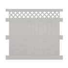 Ptpr-lat-8x8 Weatherables Durable Tan Ashton Vinyl Privacy Fence Unassembled Panel Kit