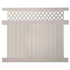 Ptpr-panellat-6x8 Weatherables Durable Tan Clearwater Lattice Vinyl Privacy Fence Panel Kit