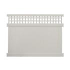 Ptpr-sqlat-5x8 Weatherables Tan Uv Protected Scottsdale Vinyl Privacy Fence Panel Kit