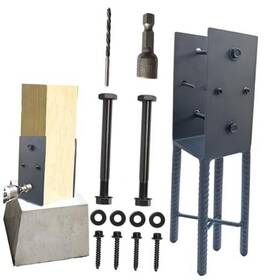 Dz602 Puxilem 6 Inch X6 Actually 5.5 X5.5 Heavy Duty U-shaped Post Base Galvanized Steel