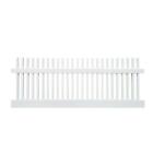 Pwpi-1.5r26-4x8 Weatherables White Easy To Assemble Monterey Ft Vinyl Picket Fence
