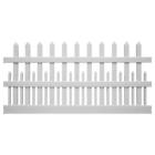 Pwpi-3raltnr-5x8 Weatherables White Ashville Uv Protected Vinyl Picket Fence Panel Kit