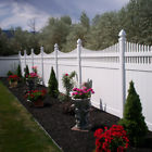 Pwpr-ots-6x8 Weatherables Feet Of White Vinyl Privacy Fencing With Decorative Top