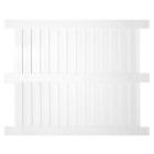 Pwpr-panel-5x8 Weatherables White Largo Flat Vinyl Privacy Fence Unassembled Panel Kit