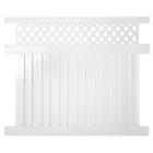 Pwpr-panellat-5x6 Weatherables White Easy To Assemble Clearwater Vinyl Privacy Fence Panel