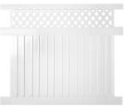 Pwpr-panellat-6x8 Weatherables Vinyl Privacy Fence Panel Kit Interlocking Pickets 0841294121688