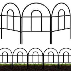 Qiaokaiyan 977390391459 Decorative Garden Fence 32.5ft X 17in - 30 Pack Rustproof Metal No Dig
