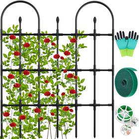 Qinzave Qe4005 Garden Trellis For Climbing Plants Rustproof Sturdy Arch Thicken