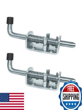 B09whcds31 Quality Life Heavy Duty Spring Loaded Gate Latch Pin Barrel Bolt 6 Inch Zinc Plated Durable 2-pac