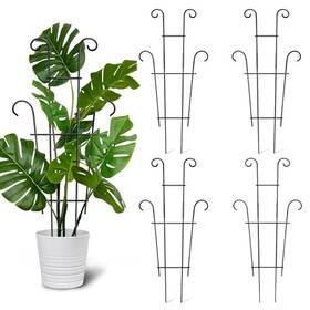 Pzj001 Quan Zhou Shi Jia Liren Ju Yong Pin Co. Ltd 4 Pack 23 Inch Indoor Plant Trellis For Potted Plants - Black Metal Garden