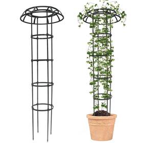 Quibbay Trellis-003 Garden Trellis For Climbing Plants Outdoor 65 Inch Mushroom Top