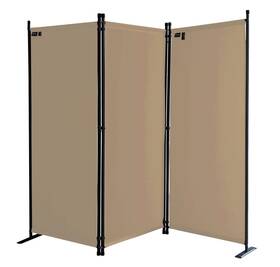 Quick Star 061869477040 Room Divider 67 Inch W X 65 H Beige 3-panel Folding Privacy Screen Portable Quick Star 061869477040 Room Divider 67 Inch W X 65 H Beige 3-panel Folding Privacy Screen Portable