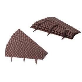 Qi004675.8 Quickway Imports Set Of 8 Pcs Decorative Rattan-inspired Plastic Landscape Edging And Garden