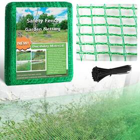 Quobiad Qbjbf02 Garden Fence Temporary 4ftx30ft With 50 Zip Ties Plastic Fencing Safety Snow