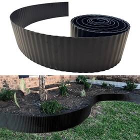 Quobiad Xbt-01 Metal Garden Edging For Landscaping 6 Inch X 40 Ft Corrugated Shed Skirting