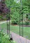 R355 Gardman Trellis Back Yard Arch Pergola Patio Climbing Plants Vine Flowers Metal Black 804067196078