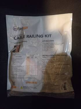 Rail Fx 810769026025 Cable Railing Kit - 60ft And 70ft