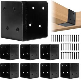 B0d9nl7yny Rasugarlay 8 Pcs Deck Railing Brackets Connectors For 4 Inch X4 X6 Wood Post Heavy