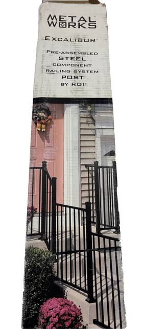 Rdi Metal Works 73044026 Mwepb38b Excalibur 40 Inch X 2 Black Corner Post F3