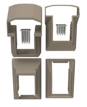 Rdi Railing 73019682 Finyl Line Vinyl T-top Stair Bracket Set Clay