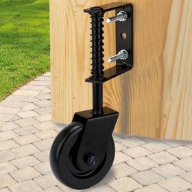 Real Fancy 772060898131 4.3 Inch Heavy Duty Gate Wheel - Caster With Spring Loaded Gaster 360 Sw