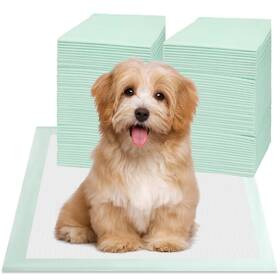 Red Rabbits 3345-100-green Puppy Pee Pads 100pcs Disposable Pet Toilet Training 18 Inch X 13 For Dogs