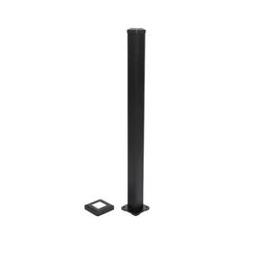 Revival Railing 840438700833 44 Inch Deck Post Kit Textured Black Aluminum Square