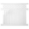Rgrbrforvl Weatherables White Easy To Assemble Clearwater Vinyl Privacy Fence