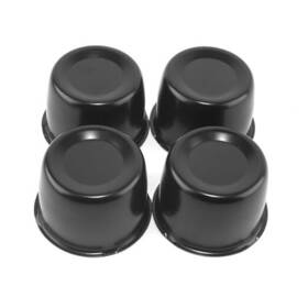 Rhinotuning 20274314mbx4-rt Stainless Steel Push Through Center Caps 3.31 Inch Hole 2.34 Height Black