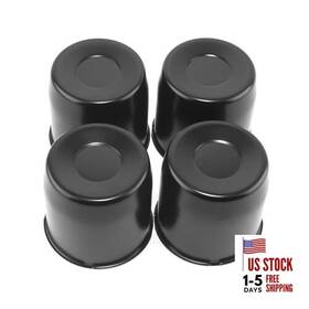 Rhinotuning 20274333mb Stainless Steel Push Through Center Caps 4.25 Inch Hole 4.11 Height Black