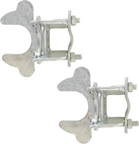 Roujiatk 313029376316 Kennel Gate Latch 1-3/8 Inch Butterfly Latches Chain Link Fence Lock For