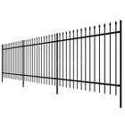 Rqj2953267638409vv Ornamental Security Palisade Fence Steel Black Pointed Top