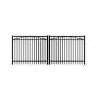 Rs36b20072dd Jerith Durable Black Adams Aluminum Double Drive Fence 766463020961