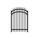 Rs48b10148ag Jerith Black Washington Aluminum Arched Fence Gate 766463011259
