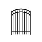 Rs48b20048ag Jerith Powder Coated Black Adams Aluminum Arched Fence 766463011785