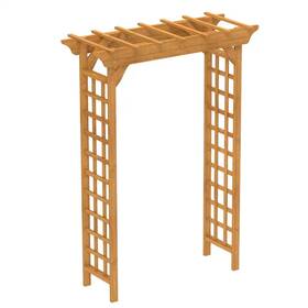 Runesay 313104737759 63 Inch X 85.5 Brown Wood Garden Trellis For Plant Climbing Wedding Ceremony