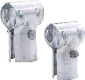 Running 313031742741 Kinnan 1-5/8 Inch T Clamp For Chain Link Fence End Rail Galvanized Steel Includes