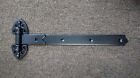 Rush116-bk Nationwide Industries Pair Of Steel Rustic Heavy Duty Strap Hinges