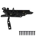 S808-865 - S808-857 Stanley National Hardware Black Heavy Duty Gate Latch 033923808866