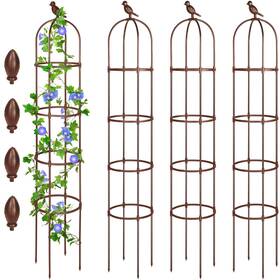 Sadnyy Ig-sadnyy-1223 4 Pack 6 Ft Garden Obelisk Trellis For Climbing Plants Outdoor Rustproof Rose