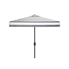 Safavieh Pat8403b Elsa 7.5ft Square Outdoor Patio Umbrella - Uv Resistant With Auto