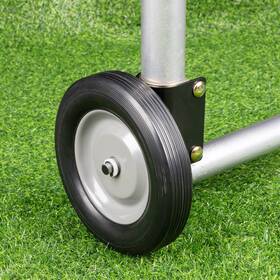Sankins Sks9422 Gate Wheel 8 Inch Rubber Caster Heavy Duty Helper Support Side Mo