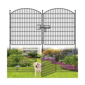 Scbigm Tdwl16 16 Panels No Dig Garden Fence With Gate 32in X 38.6ft Decorative Dog O