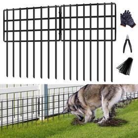 Scbigm Xwl05 25 Pack Animal Barrier Fences 1.25in Gap No Dig Garden Fence For Dog Rabbit 1