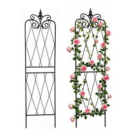 Scendor 970617613501 Garden Trellis For Climbing Plants 59inch X15inch Rustproof Metal Vine Trelli